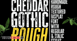 دانلود فونت انگلیسی گچی Cheddar Gothic Rough Font