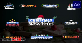 دانلود پروژه آماده افترافکت : زیرنویس کریسمس Christmas Snow Titles | After Effects