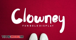 دانلود فونت انگلیسی فانتزی قلمو Clowney – Fun Bold Display