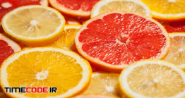 دانلود عکس پرتقال و لیمو برش خورده Colorful Citrus Fruit Slices