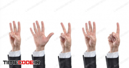 دانلود عکس نمایش اعداد با دست Counting Hands