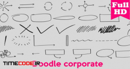 دانلود 63 فوتیج علائم و نشانه ها با طراحی دست Doodle Corporate