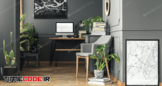 fresh green plants in real photo of dark room inte 30525 11 04 805