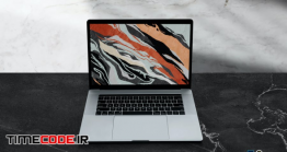 دانلود موکاپ لپ تاپ Macbook Laptop Display Web App Mock-Up
