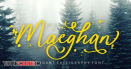 دانلود فونت انگلیسی پیوسته Maeghan Calligraphy Font