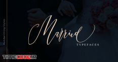 married typeface 12252 42 34 872
