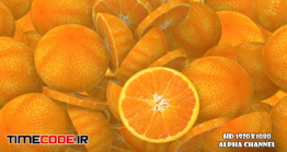 دانلود فوتیج آلفا ترنزیشن پرتقال Orange Transition