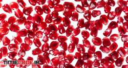 دانلود عکس انار دانه شده  Juicy Red Pomegranate Seeds
