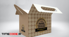 small cake box carrier packaging mockup 37808 09 27 621