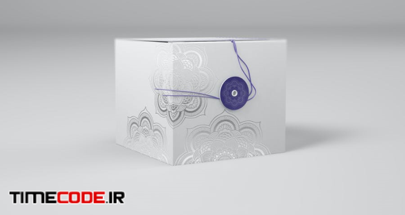 دانلود موکاپ جعبه مکعب کادویی