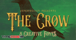 دانلود فونت انگلیسی کلاسیک  The Crow – Vintage Style Font