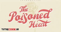دانلود فونت انگلیسی قدیمی The Poisoned Heart – Retro Vintage Font