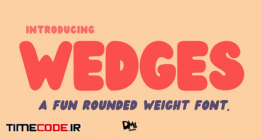 دانلود فونت انگلیسی فانتزی Wedges – Fun Rounded Weight Font