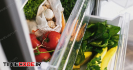 دانلود عکس سبزیجات تازه در یخچال Fresh Vegetables In Refrigerator