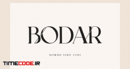 دانلود فونت انگلیسی لوگو  Bodar Serif Display Font