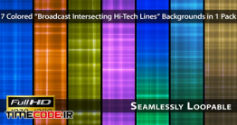 دانلود بک گراند موشن گرافیک Broadcast Intersecting Hi-Tech Lines