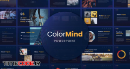 دانلود قالب پاورپوینت ساده و شیک ColorMind Creative Powerpoint Presentation
