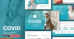 دانلود قالب پاورپوینت پزشکی مخصوص کرونا COVID – Medical Powerpoint Template