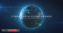 دانلود پروژه آماده افترافکت : وله کره زمین دیجیتال Cyber Earth Globe Opener