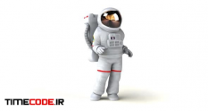 fun 3d cartoon astronaut walking and presenting 29433783 21 03 974