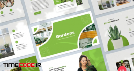دانلود قالب پاورپوینت باغداری Garden & Landscaping PowerPoint Template