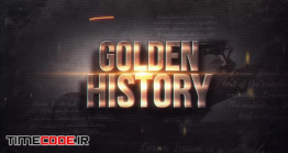 دانلود پروژه آماده افترافکت : اسلایدشو تاریخی Golden History