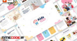 دانلود قالب پاورپوینت نوزاد  Kids Zone – Kids & Baby Powerpoint Template