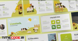 دانلود قالب پاورپوینت مزرعه داری و کشاورزی Livestock – Farmers Presentation Template