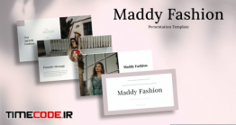 دانلود قالب پاور پوینت   Maddy – Fashion PowerPoint Template
