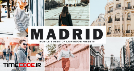 دانلود اکشن فتوشاپ و پریست لایت روم + موبایل Madrid Mobile & Desktop Lightroom Presets