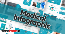 دانلود تم پاورپوینت پزشکی به سبک اینفوگرافی Medical Infographic Powerpoint Template