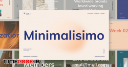 دانلود قالب پاورپوینت ساده و مینیمال Muli™ Minimalist Powerpoint Presentation