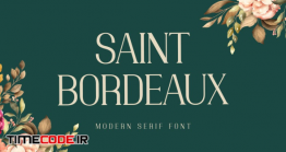 دانلود فونت انگلیسی عروسی Saint Bordeaux Serif Display Font