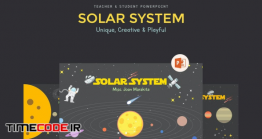 دانلود قالب پاورپوینت آموزشی منظومه شمسی Solar System Education Presentation