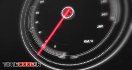 پروژه آماده افتر افکت : لوگو موشن سرعت سنج ماشین Speed Logo Reveal