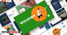 دانلود قالب پاورپوینت ورزشی : تنیس WIZLEDON – Tennis Sport Powerpoint Template