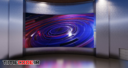 دانلود عکس استودیو مجازی خبر 3d Virtual Tv Studio News