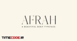 دانلود فونت انگلیسی کلاسیک  Afrah Serif Font Family Pack