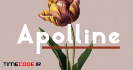 دانلود فونت انگلیسی گرافیکی  Apolline | Sans Serif Font