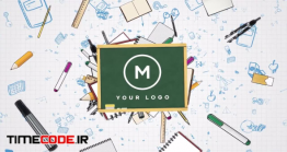 دانلود پروژه آماده پریمیر : لوگو موشن بازگشایی مدارس + موسیقی Back To School Logo Reveal