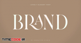 دانلود فونت انگلیسی مدرن Brand – Lovely Elegant Font