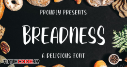 دانلود فونت انگلیسی گرافیکی  Breadness – A Delicious Font