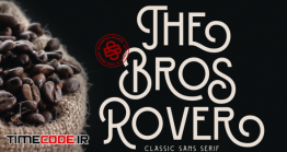 دانلود فونت انگلیسی مخصوص طراحی لوگو  Bros Rover – Classy Sans Serif