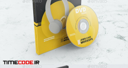 دانلود موکاپ جلد سی دی  CD DVD Case Mockups