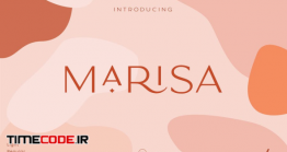 دانلود فونت انگلیسی گرافیکی  Classy Marisa – Elegant Typeface