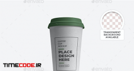 دانلود موکاپ لیوان یک بار مصرف قهوه Coffee Cup Packaging Mockup Template Set