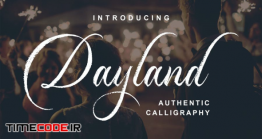 دانلود فونت انگلیسی کلیپ عروسی Dayland – Authentic Calligraphy