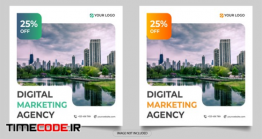 دانلود پست لایه باز اینستاگرام : تبلیغات دیجیتال مارکتینگ Digital Marketing Agency Social Media Post