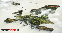 دانلود پروژه آماده افتر افکت : نقشه سه بعدی اروپا Europe Map
