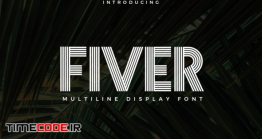 دانلود فونت انگلیسی گرافیکی  Fiver – Display Font